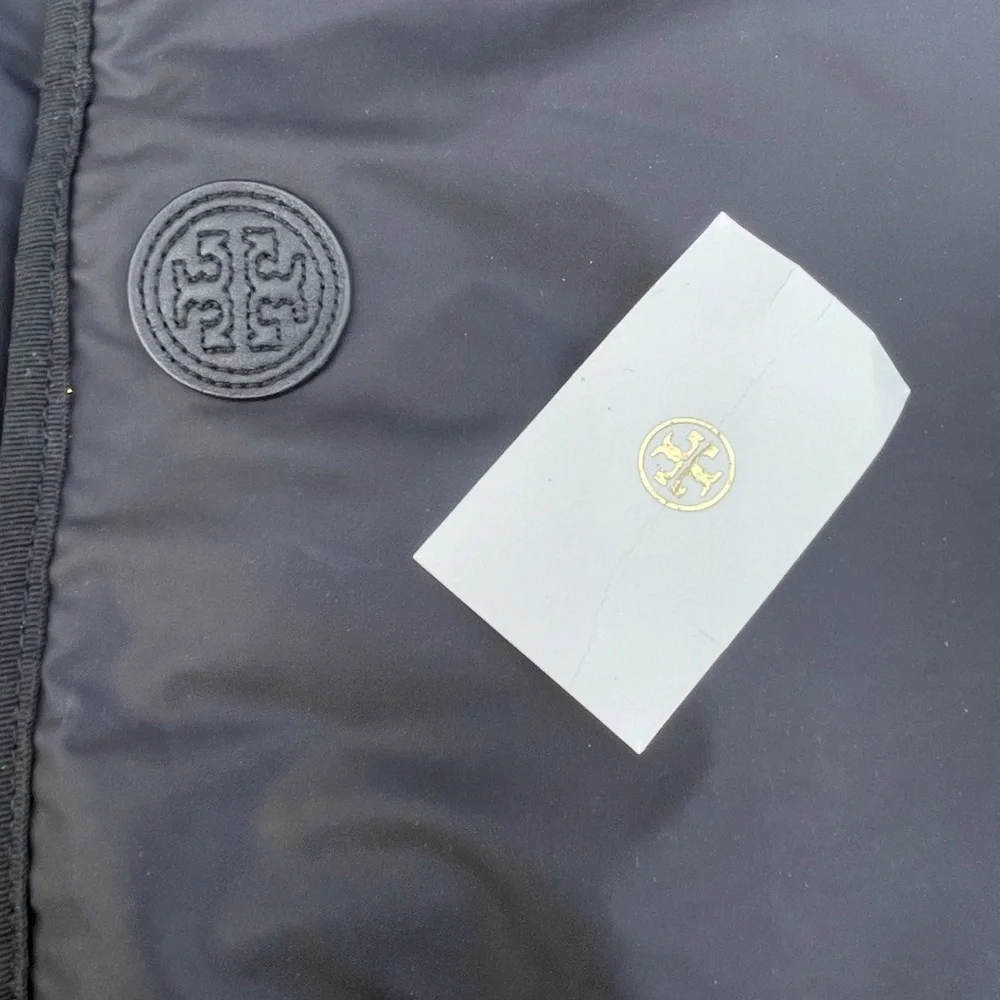 Tory Burch Marion Quilted Slouchy Baby Bag black